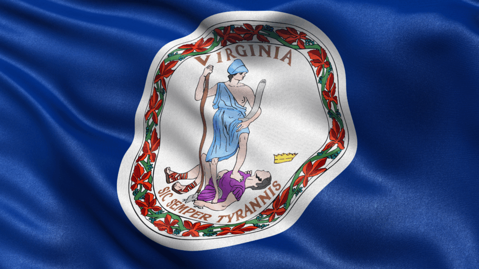 The flag of the Commonwealth of Virginia