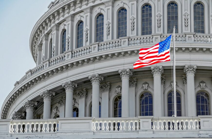 Close up photo of U.S. Capitol building in Washington, DC