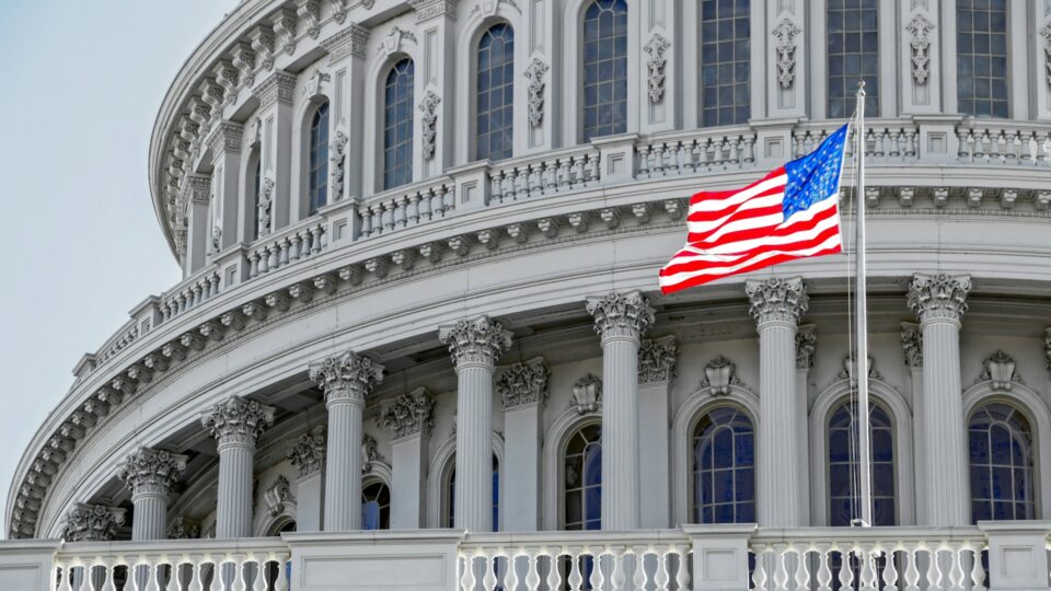 Close up photo of U.S. Capitol building in Washington, DC